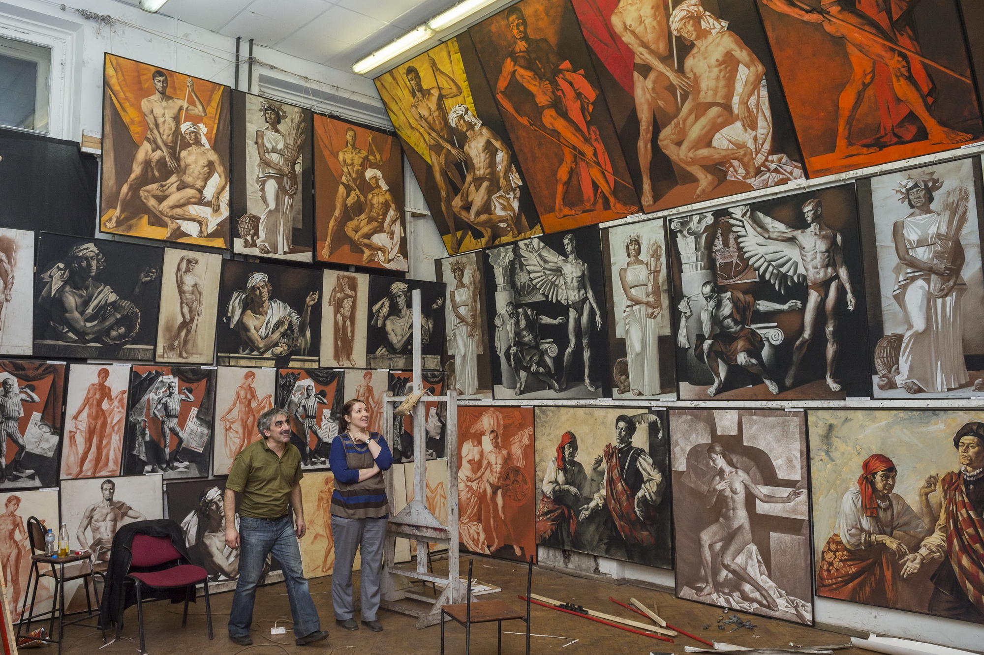 Мастерская монументальной живописи Александра Быстрова. Учебный рисунок – афиша
